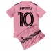 Cheap Inter Miami Lionel Messi #10 Home Football Kit Children 2023-24 Short Sleeve (+ pants)